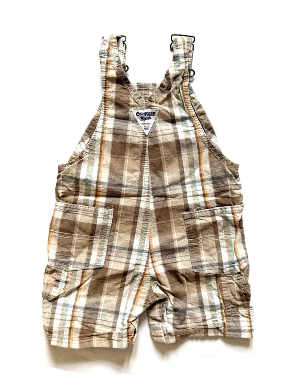 OshKosh B’Gosh | Vestbak Plaid Shortalls